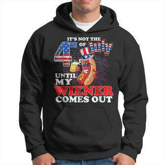 Hot Dog Until My Wiener Comes Out Funny Hot Dog 4Th Of July Hoodie - Thegiftio UK