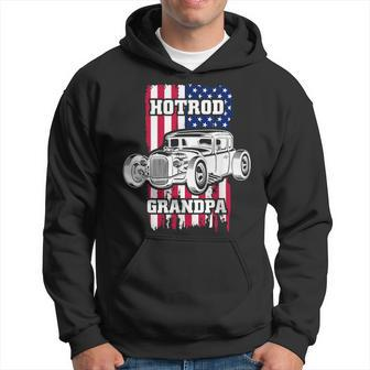 Hot Rod Grandpa American Vintage Tuning Mechanic Gift For Mens Hoodie | Mazezy