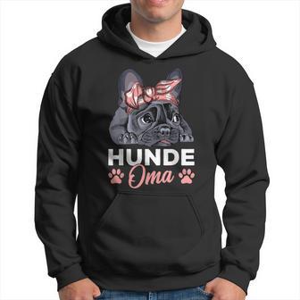 Hunde Oma Französische Bulldogge Frenchie Frauchen Hoodie - Seseable