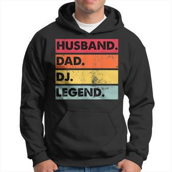 Husband Dad Dj Legendfunny Dj Discjockey Music Player Hoodie | Mazezy