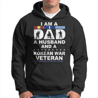 I Am A Dad A Husband And A Korean War Veteran Men Hoodie Graphic Print Hooded Sweatshirt - Seseable