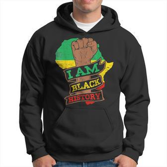 I Am Black History - Black History Month & Pride Fist Gifts Hoodie - Seseable