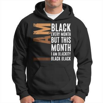 I Am Black Woman Educated Melanin Black History Month V4 Hoodie - Seseable