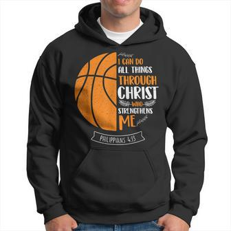 I Can Do All Things Through Christ - Basketball Player Ball Hoodie - Seseable
