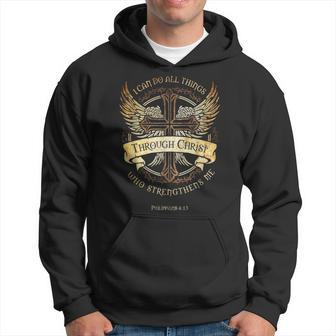 I Can Do All Things Through Christ Who Strengthens Me V11 Hoodie - Seseable
