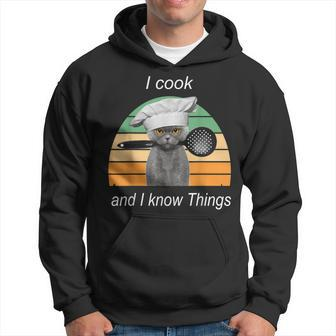 I Cook And I Know Things - Funny Cat Hoodie - Seseable