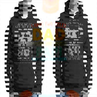I Have Two Titles Dad And Papi Vintage Fathers Day Family Hoodie | Seseable UK