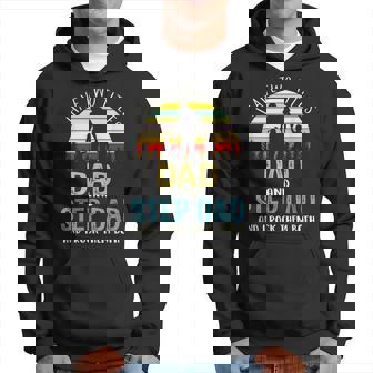 I Have Two Titles Dad And Step Dad Vintage Fathers Day Hoodie - Seseable