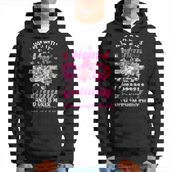 I Have Two Titles Mom And Gammy Pink Flower Mothers Day Hoodie | Seseable CA