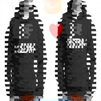I Heart Love Riddim Music Dubstep Percussion Bass Hoodie | Mazezy