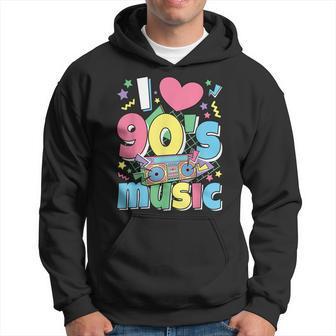 I Love 90S Music 1990S Theme Outfit Nineties 90S Costume Hoodie | Mazezy CA