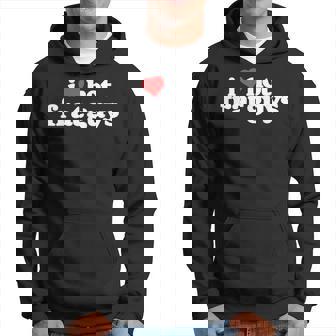 I Love Hot Frat Guys College Funny 80S Vintage Heart Hoodie - Seseable