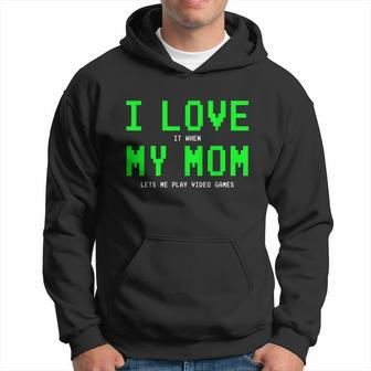 I Love My Mom Shirt Gamer Gifts For N Boys Video Games Hoodie - Monsterry UK