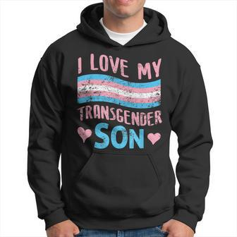 I Love My Transgender Son Transsexual Trans Parents Dad Hoodie | Mazezy