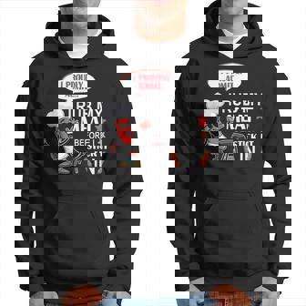 I Rub My Meat Before I Stick It In Funny Bbq Grilling Dad Hoodie | Mazezy