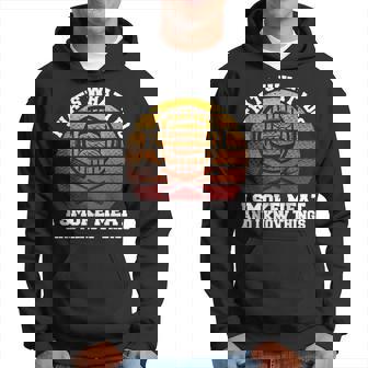 I Smoke Meat And I Know Things Funny Bbq Smoker Pitmaster Hoodie - Seseable