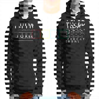 I Tell Dad Jokes Periodically Punny Fathers Day Dad Jokes Hoodie - Thegiftio