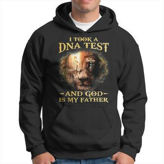 I Took A Dna Test And God Is My Father Lion Jesus Christian Hoodie - Seseable