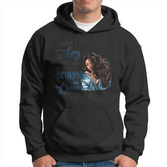 I Was Born To Be Scorpio Queen Birthday Gifts Hoodie | Mazezy
