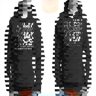 I Wear Black For My Dad Melanoma Awareness Warrior Hoodie - Thegiftio