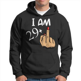 Im 29 Plus Middle Finger Funny 30Th Birthday Hoodie | Mazezy