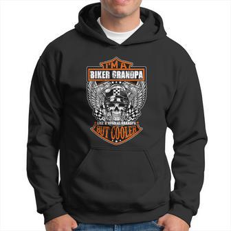 Im A Biker Grandpa Like A Normal Grandpa But Cooler Gifts Gift Hoodie - Monsterry UK