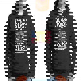 Im A Dad Grandpa And A Veteran Nothing Scares Me Vet Hero Hoodie - Seseable