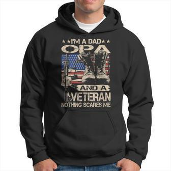 Im A Dad Opa And A Veteran Funny Opa Fathers Day Gift Gift For Mens Hoodie | Mazezy