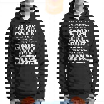 Im A Simple Old Man I Am Grumpy And I Like Boobs Hoodie - Thegiftio UK