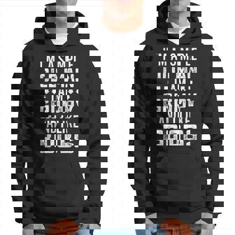 Im A Simple Old Man I Am Grumpy And Like Boobs Hoodie - Thegiftio UK