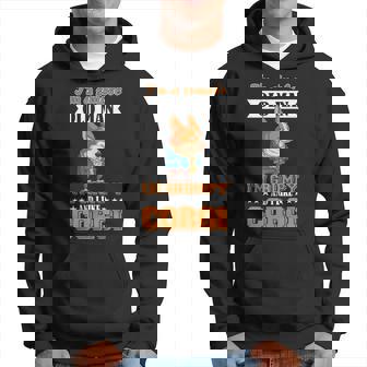 Im A Simple Old Man Im Grumpy And I Like Corgi Hoodie - Thegiftio UK