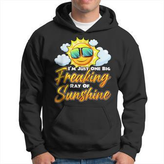 Im Just One Big Freaking Ray Of Sunshine - Positive Quote Hoodie | Mazezy