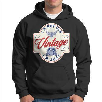 Im Not Old Im Just Vintage Funny Dad Classic Car Hoodie - Seseable