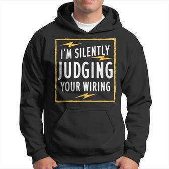 Im Silently Judging Your Wiring V2 Men Hoodie Graphic Print Hooded Sweatshirt - Seseable