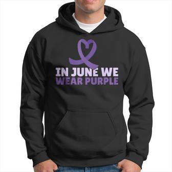 In June Wear Purple Ribbon Alzheimers Awareness Hoodie | Mazezy AU