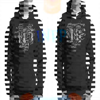 Infp Introvert Apparel With Heart Shaped Word Cloud Men Hoodie - Thegiftio UK