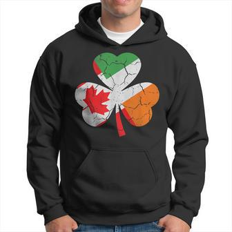 Irish Canadian Flag Shamrock St Patricks Day Canadian Hoodie - Thegiftio UK