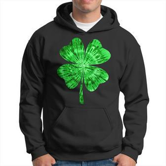 Irish Shamrock Tie Dye Happy St Patricks Day Go Lucky Gifts Hoodie - Seseable