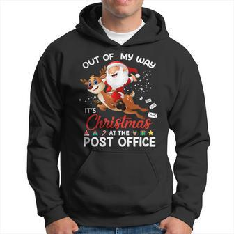 Out Of My Way Its Christmas At The Post Office Men Hoodie - Thegiftio UK