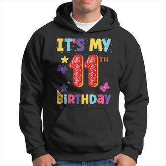 Its My 11Th Birthday Sweet Dunat Girls Funny 11 Year Old Hoodie | Mazezy