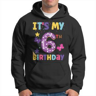 Its My 6Th Birthday Sweet Dunat Girls Funny 6 Year Old Hoodie | Mazezy