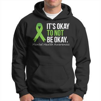 Its Okay To Not Be Okay Mental Health Awareness Ribbon Hoodie | Mazezy