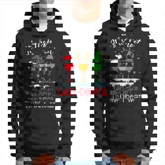 Its The Most Wine-Derful Time Of The Year Xmas Party Men Hoodie - Thegiftio UK