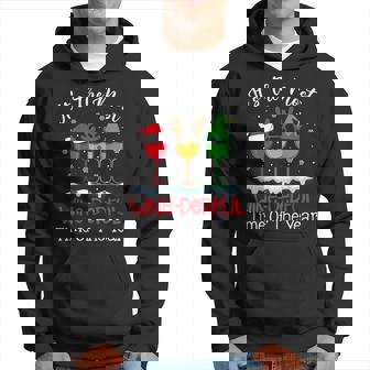 Its The Most Wine-Derful Time Of The Year Xmas Party Men Hoodie - Thegiftio UK