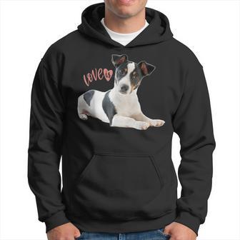 Jack Russell Terrier Mama Papa Damen Herren Kinder Love Dog Hoodie - Seseable