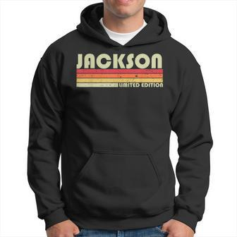 Jackson Name Personalized Retro Vintage Birthday Men Hoodie - Thegiftio UK