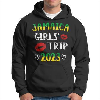 Jamaica 2023 Girls Trip With Jamaican Flag And Kiss Hoodie | Mazezy