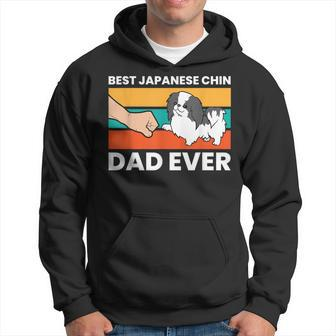 Japanese Spaniel Dog Owner Dad Best Japanese Chin Dad Ever Hoodie - Seseable