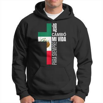 Jesus Christian Spanish Gifts Dad Fathers Day Mexican Flag Hoodie | Mazezy AU