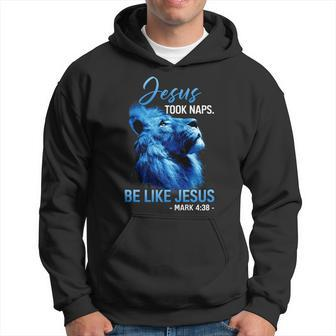 Jesus Took Nap Lion Christian Quote Bible Verse Hoodie - Seseable